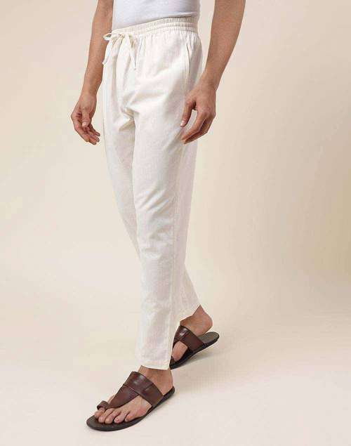 Natural Cotton Full Length Aligarhi Pyjama Natural Cotton Full Length Aligarhi Pyjama