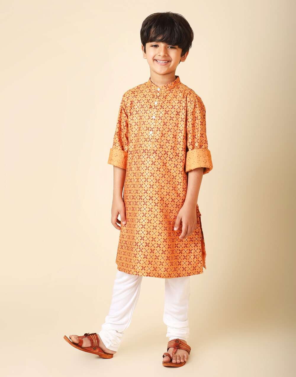 Viscose Silk Block Printed Long Kurta