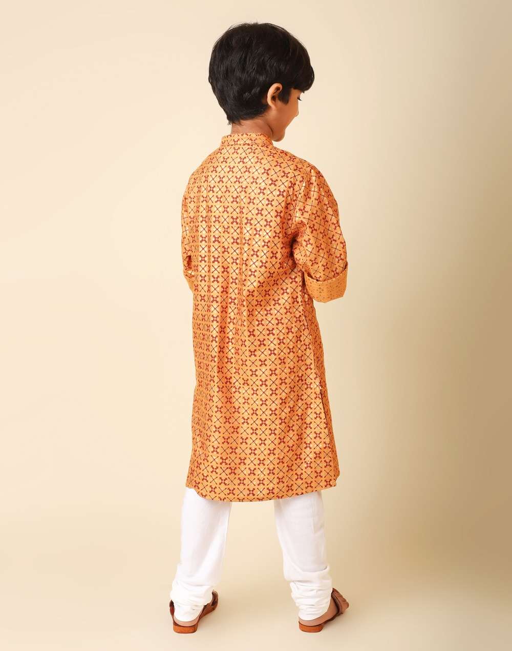 Viscose Silk Block Printed Long Kurta