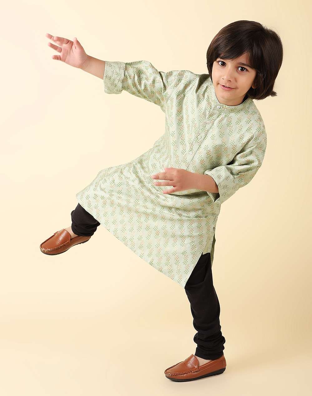 Viscose Silk Block Printed Long Kurta