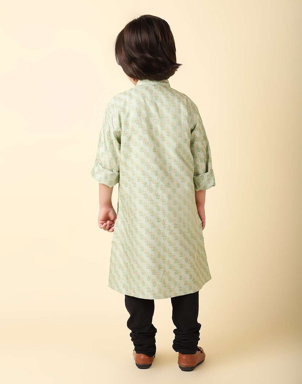 Viscose Silk Block Printed Long Kurta