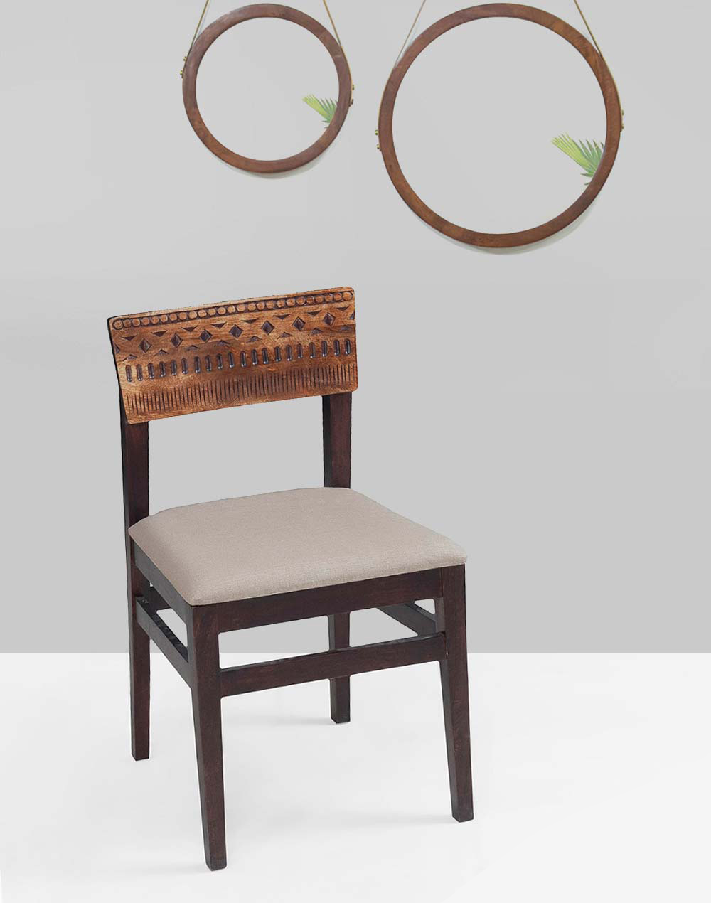 Brown Nomad Wood Dining Chair
