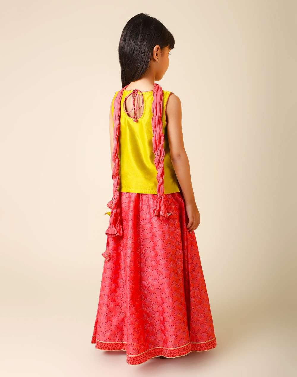Cotton Printed 3 Piece Lehenga Choli Set