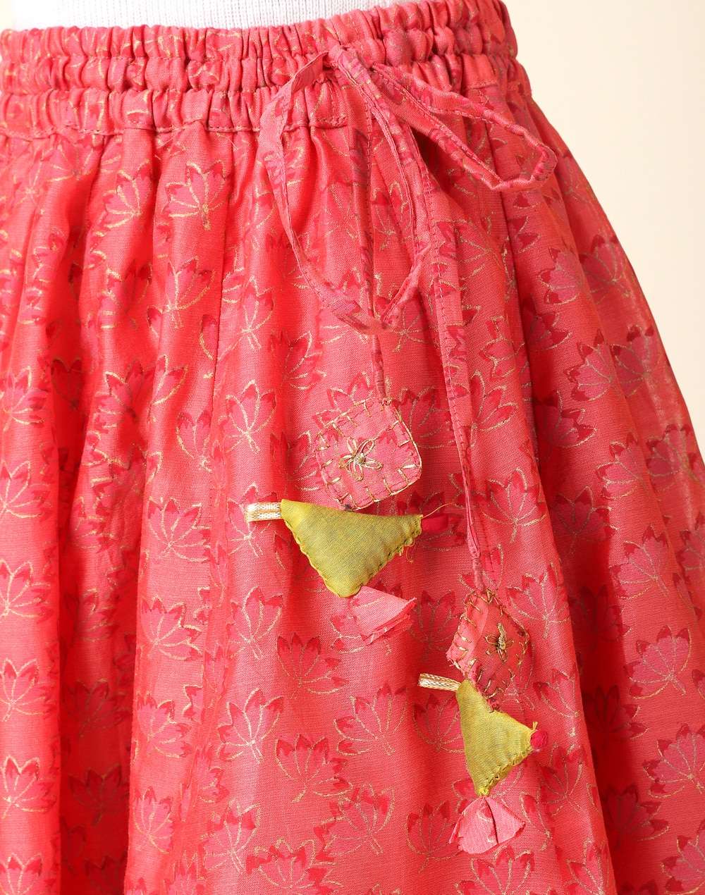 Cotton Printed 3 Piece Lehenga Choli Set