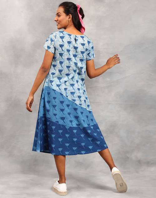 Cotton Dabu Printed Dress Cotton Dabu Printed Dress