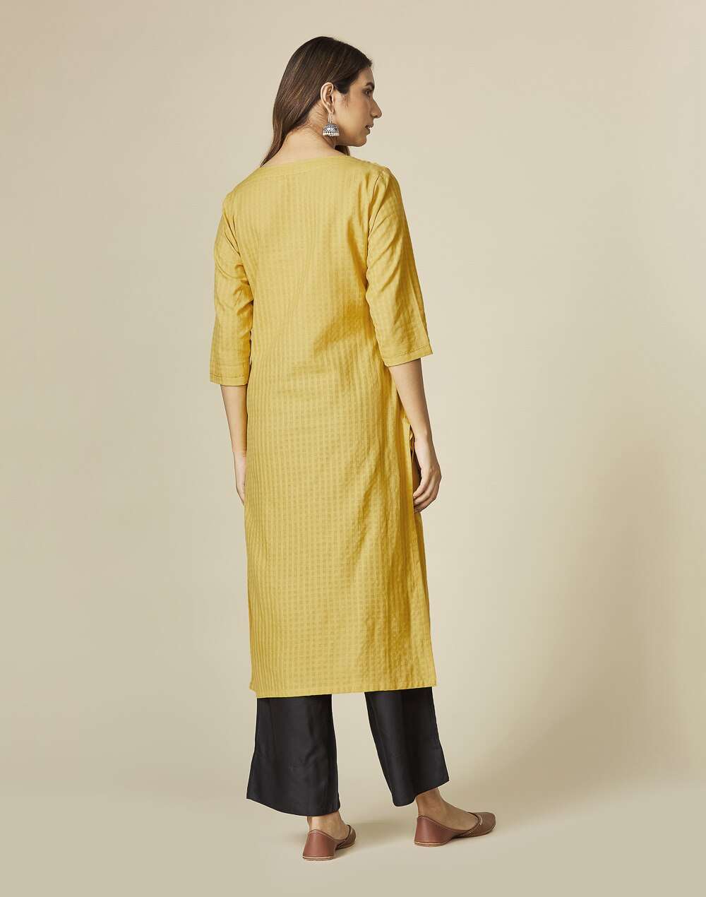 Cotton Embroidered Long Kurta