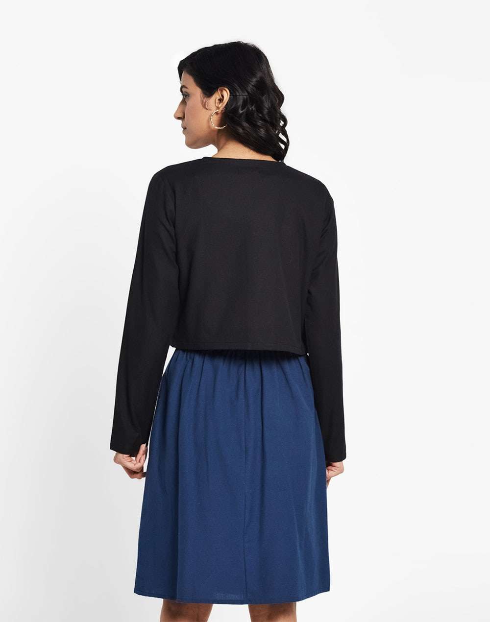 FabNu Cotton Linen Flax Overlap Top