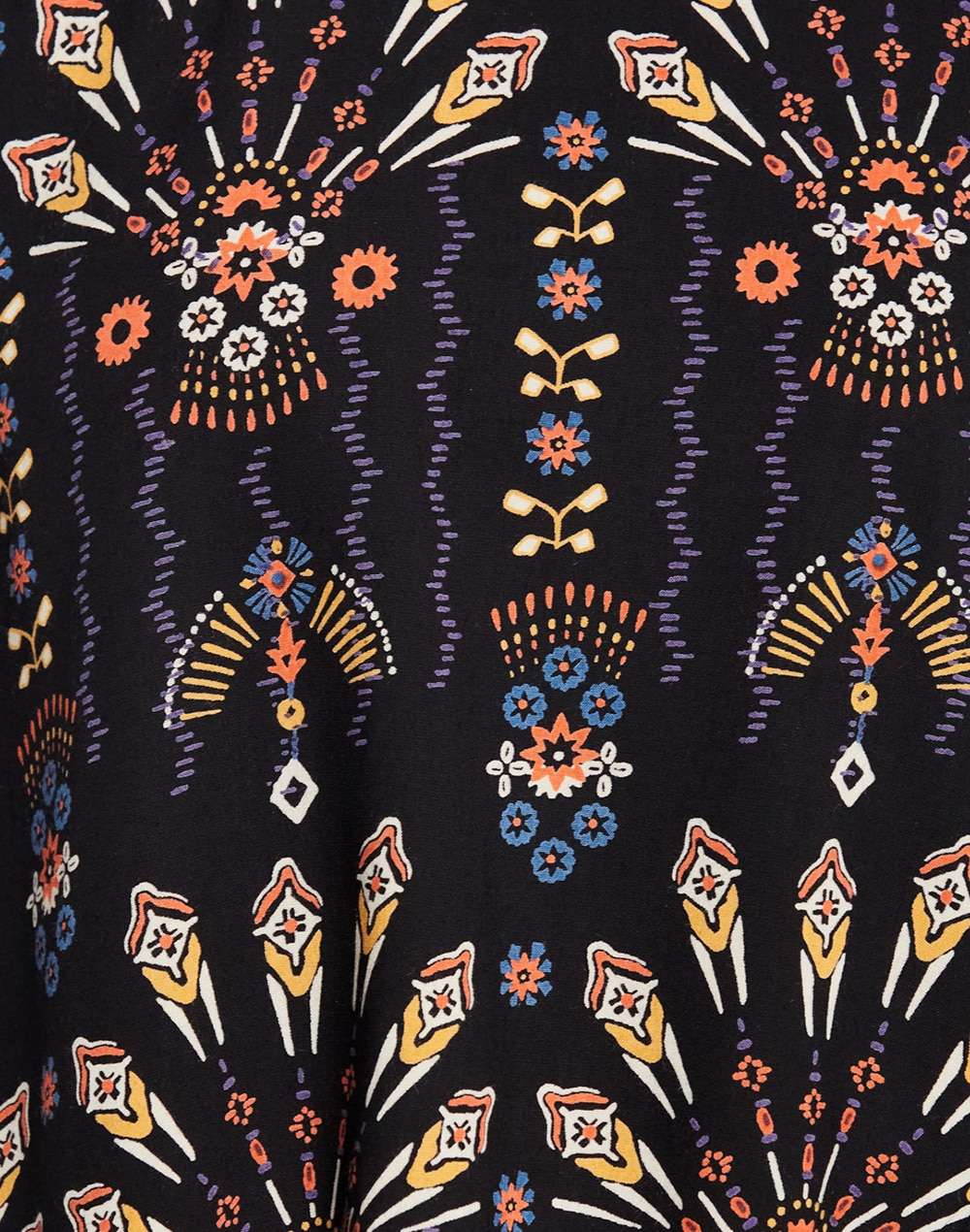 Cotton Printed Ruffles Top