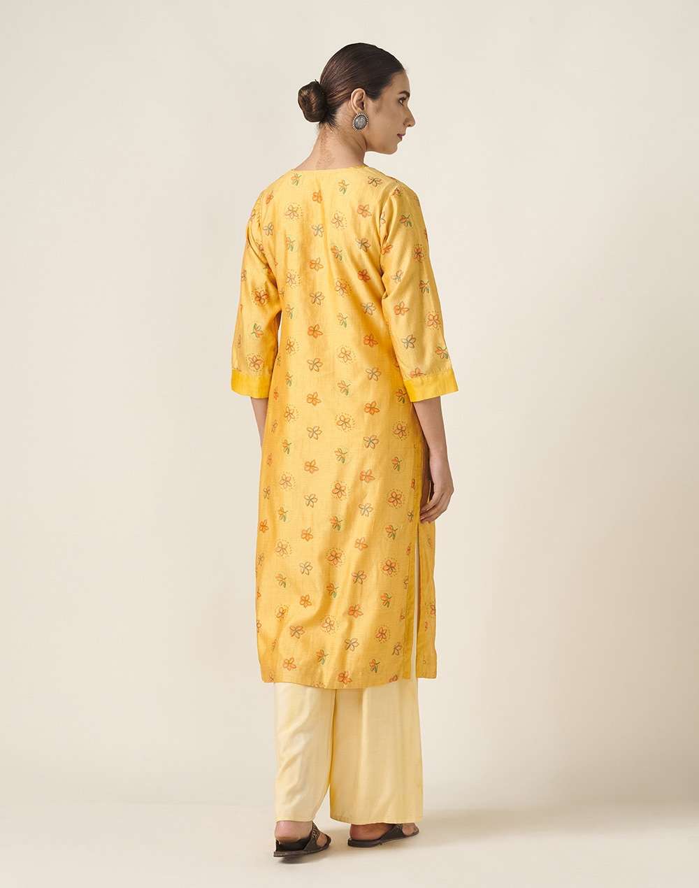 Cotton Silk Printed Long Kurta
