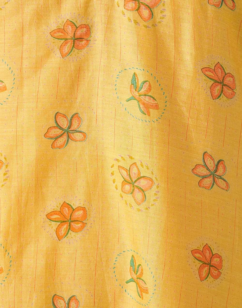 Cotton Silk Printed Long Kurta