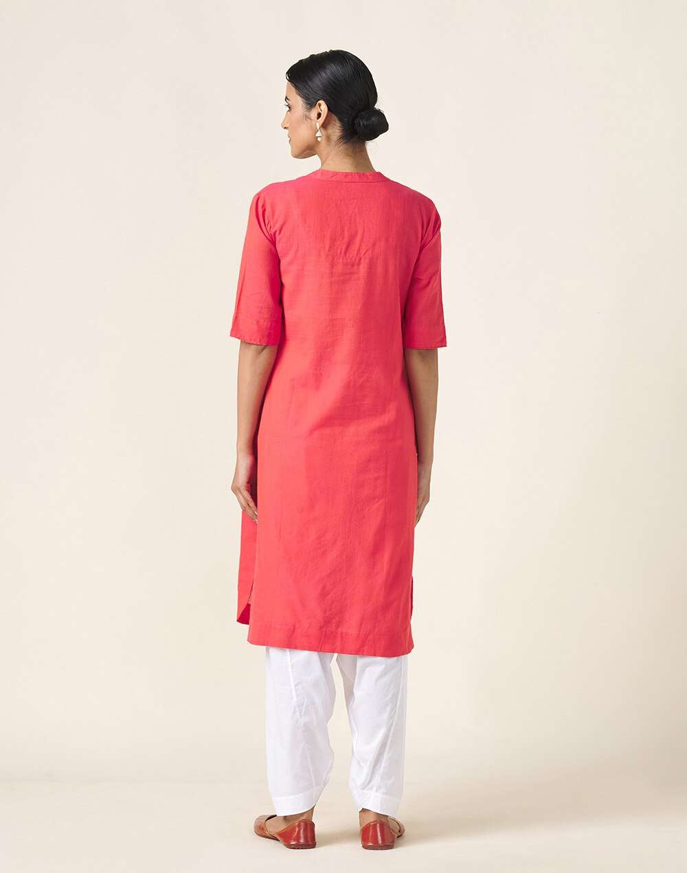 Cotton Woven Knee Length Kurta