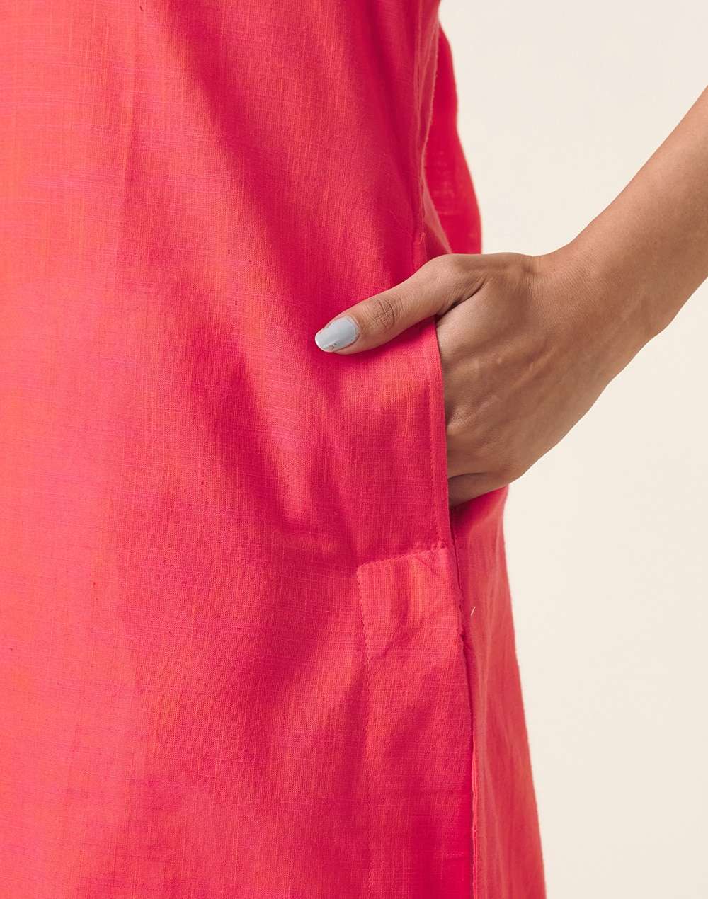 Cotton Woven Knee Length Kurta