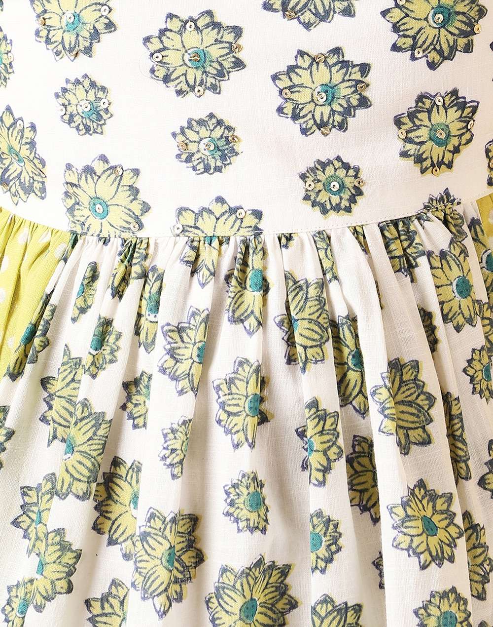 Cotton Block Printed Dress