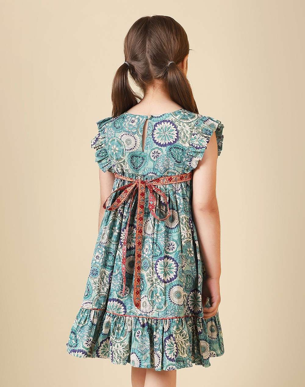 Cotton Block Printed Dress