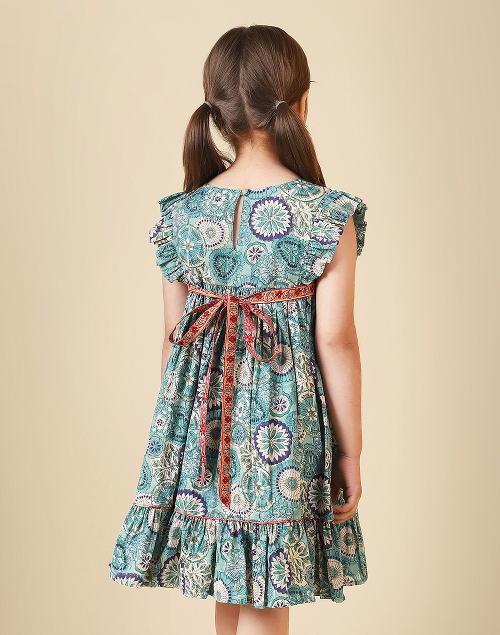 Cotton Block Printed Dress