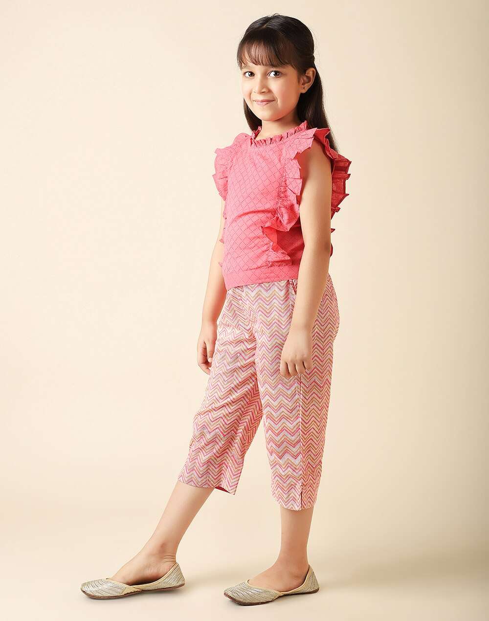 Cotton Slub Printed Pant