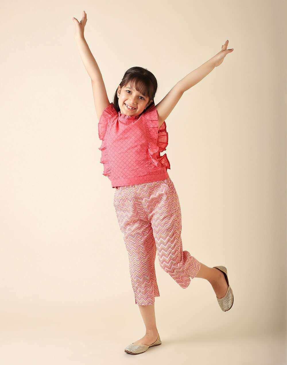 Cotton Slub Printed Pant