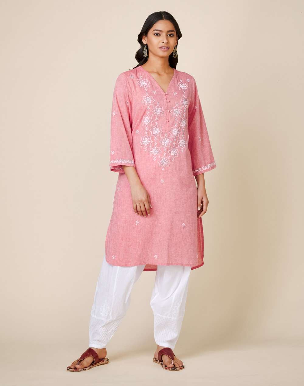 Cotton Embroidered 2Pc Kurta Set