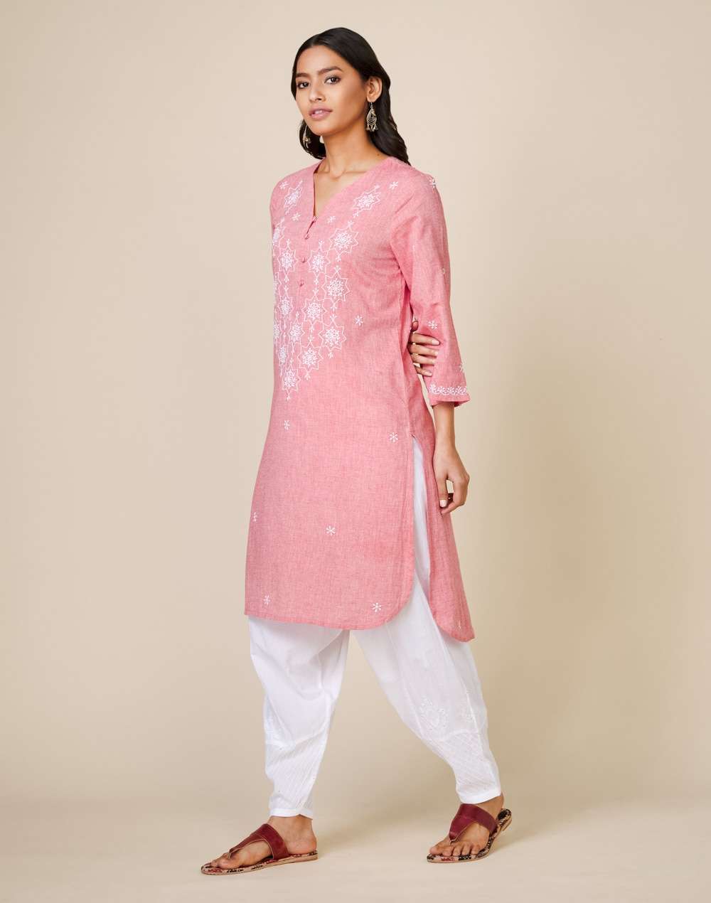 Cotton Embroidered 2Pc Kurta Set