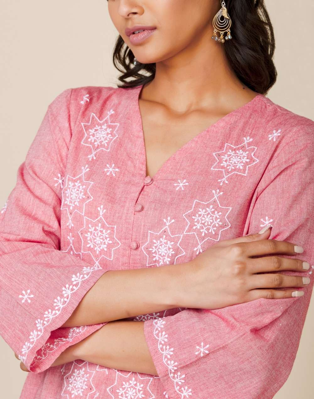 Cotton Embroidered 2Pc Kurta Set
