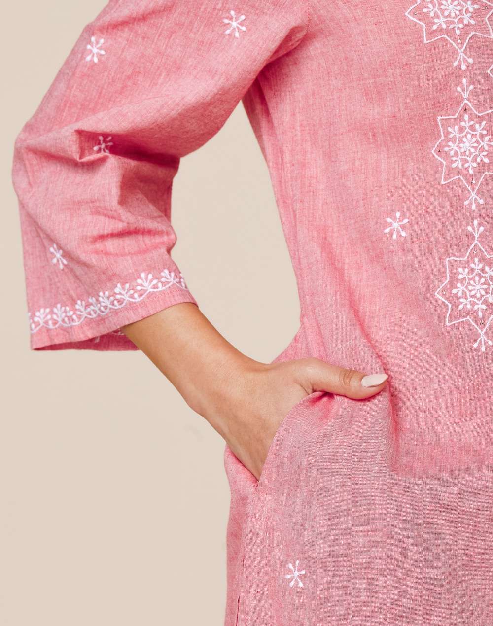 Cotton Embroidered 2Pc Kurta Set