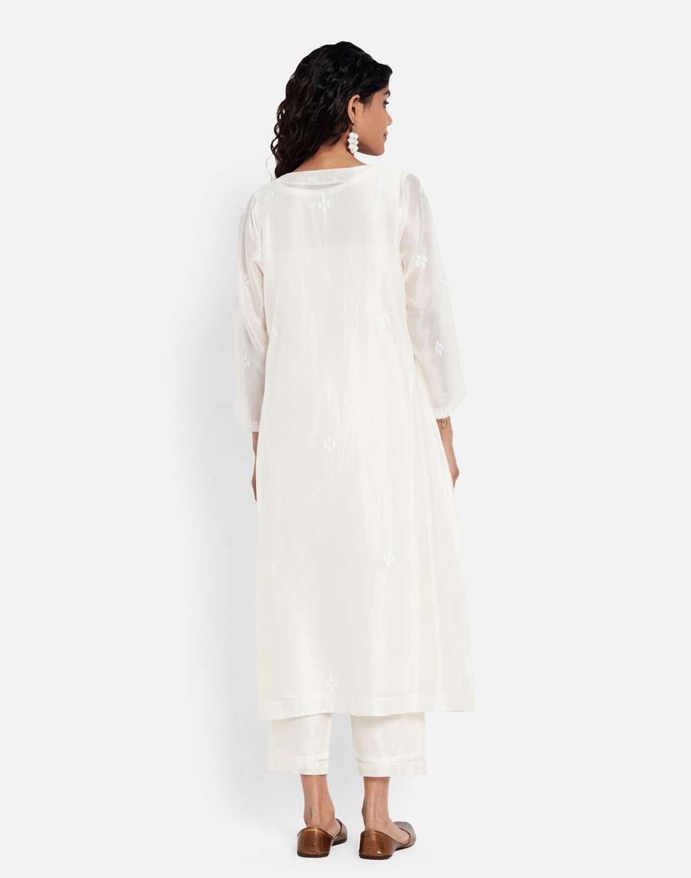 Cotton Silk Chikankari 2Pc Kurta Set