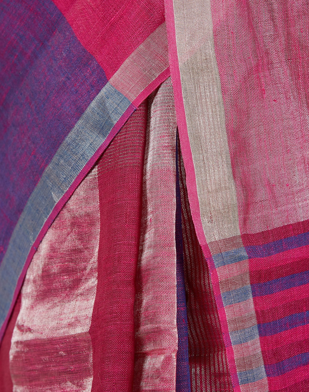 Linen Loom Woven Sari