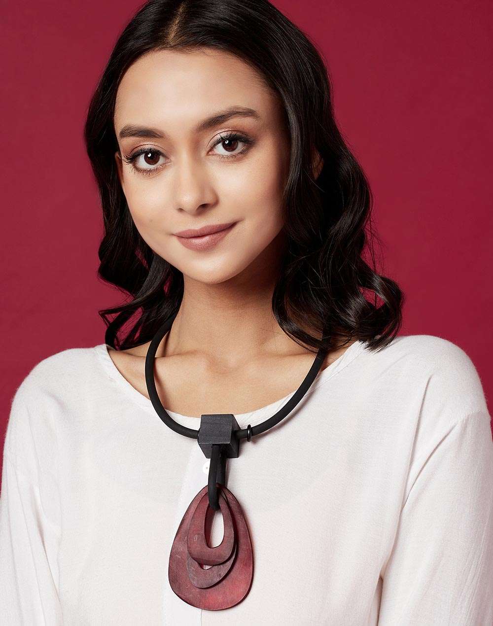 FabNu Wooden Black Necklace