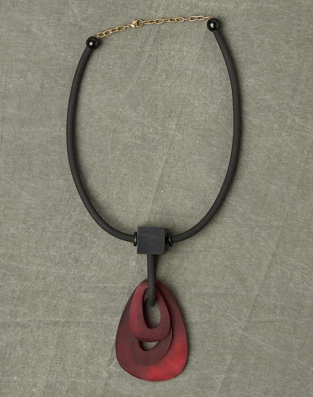 FabNu Wooden Black Necklace