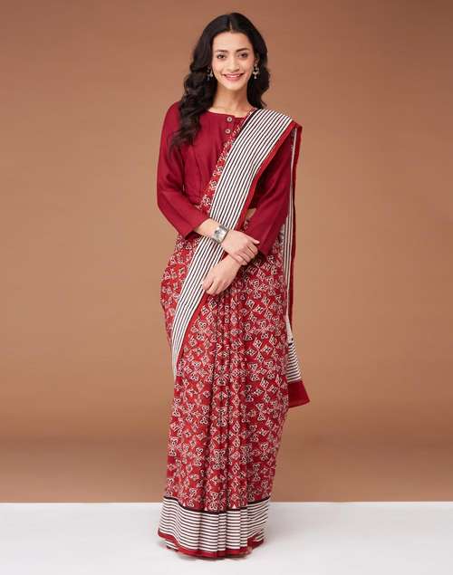 Maroon Wool Stitched Blouse Maroon Wool Stitched Blouse