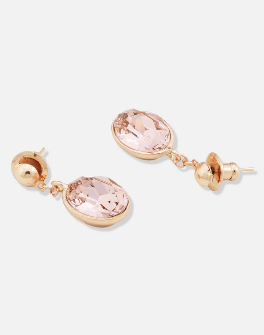 FabNu Metal Golden Dangler Earrings