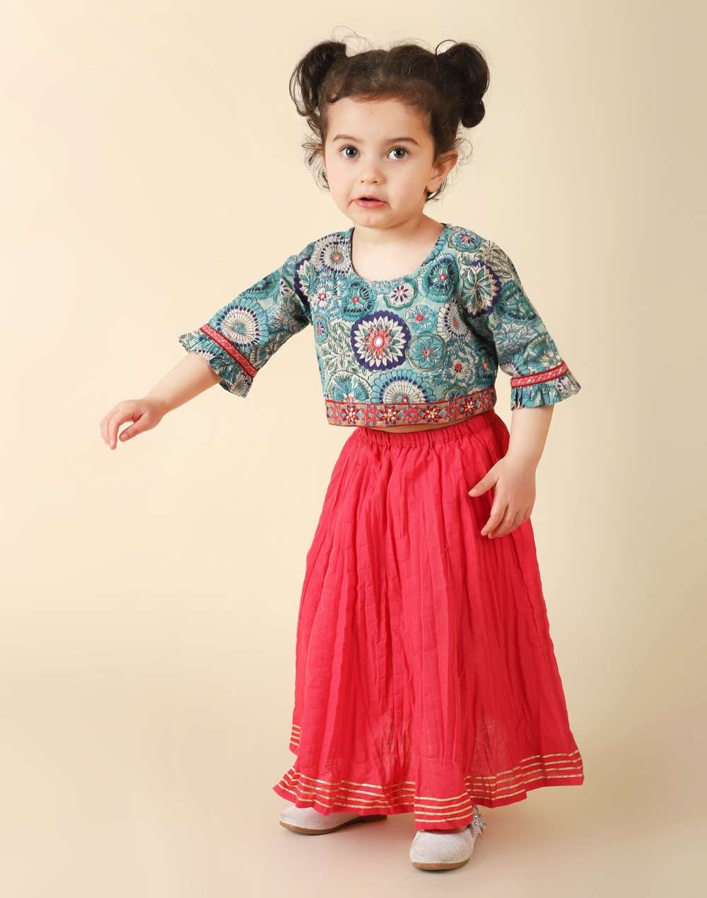 Cotton Printed 2Pc Lehenga Choli Set