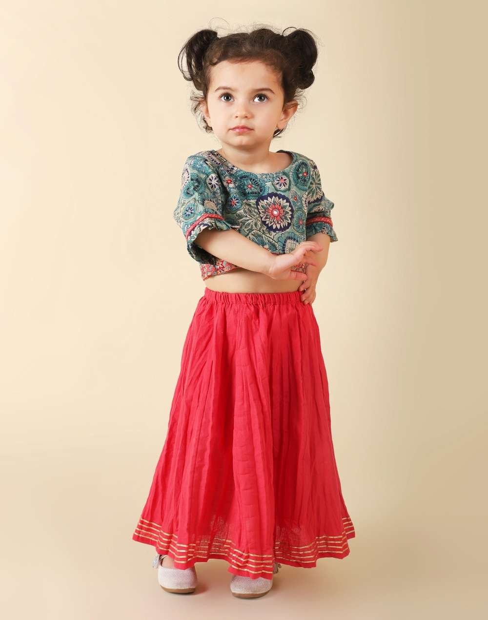 Cotton Printed 2Pc Lehenga Choli Set
