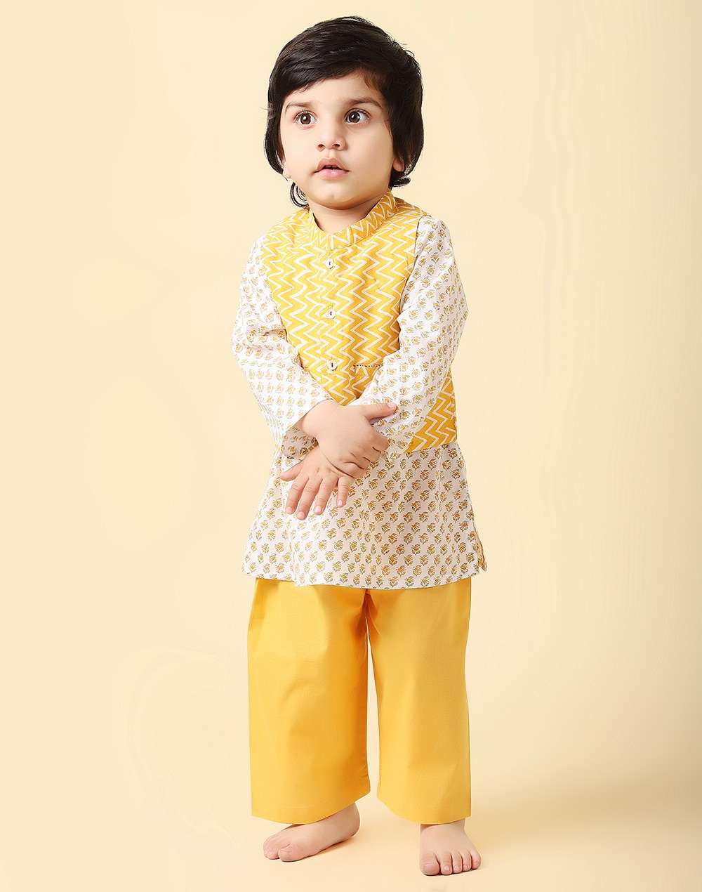 Cotton Block Printed Kurta Set