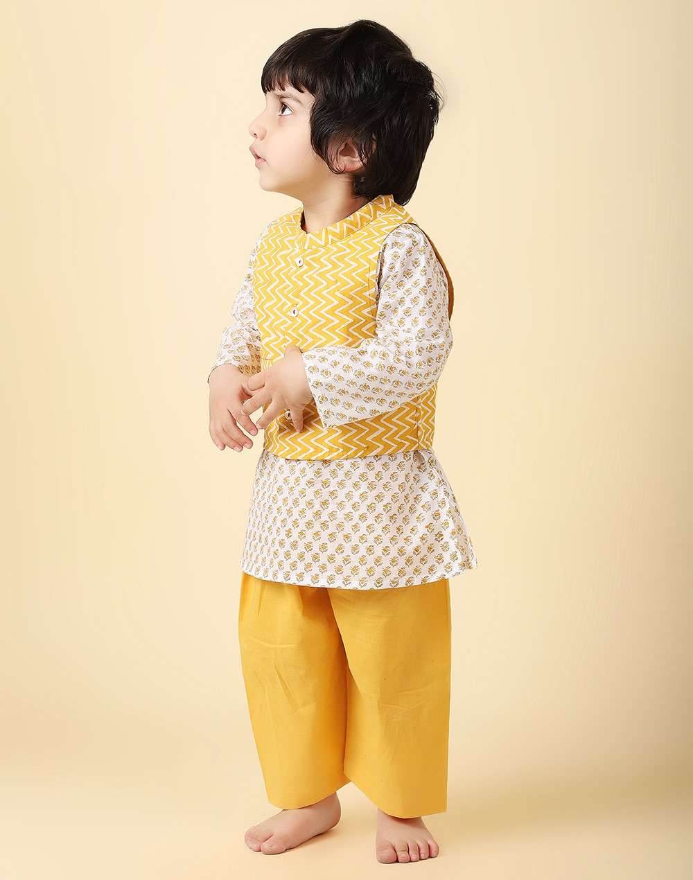 Cotton Block Printed Kurta Set