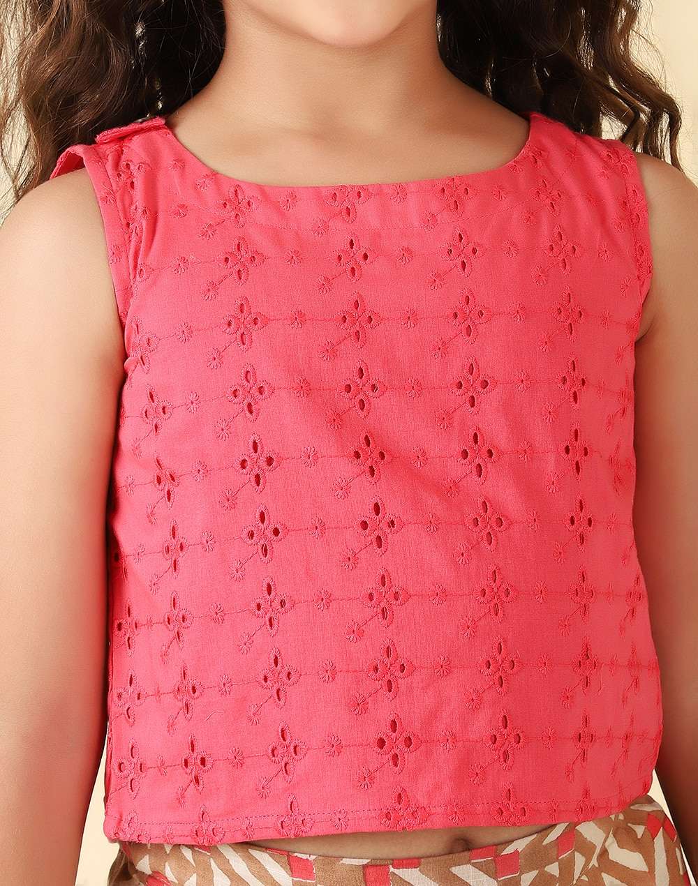 Cotton Block Printed Shorts Set