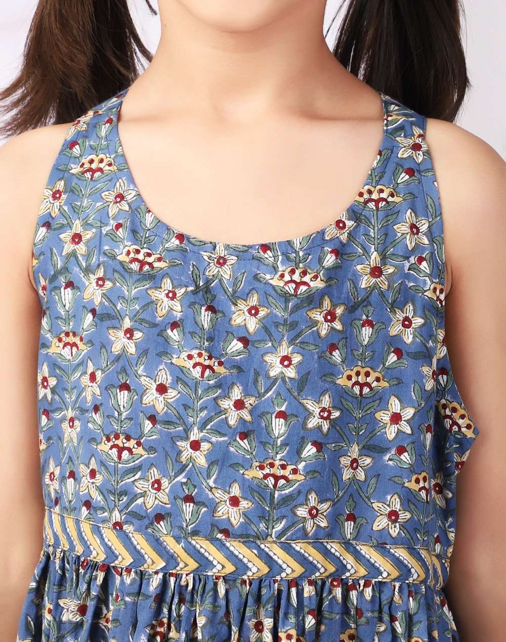 Cotton Block Printed Dress