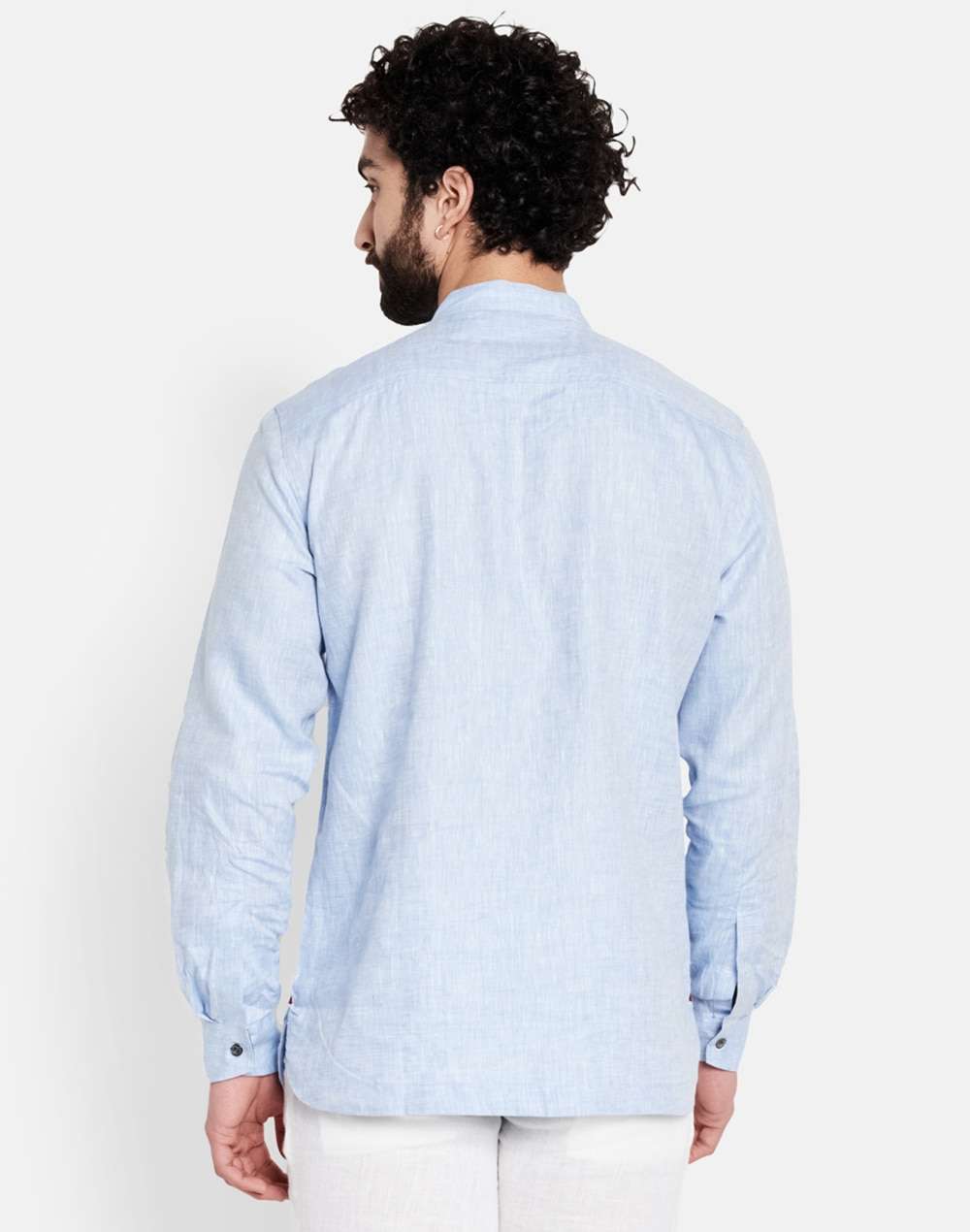 Linen Slim Fit Kurta Shirt