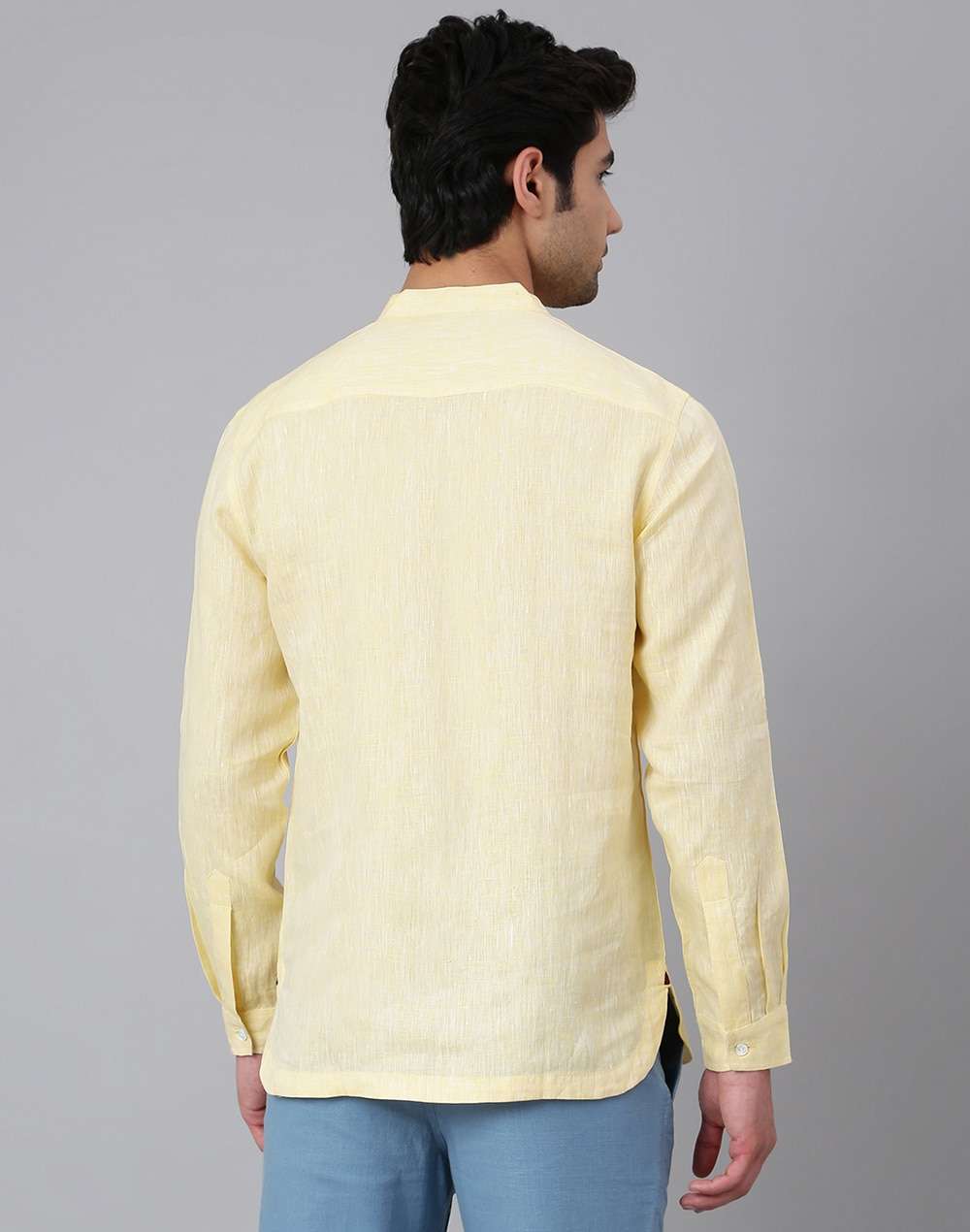 Linen Slim Fit Kurta Shirt