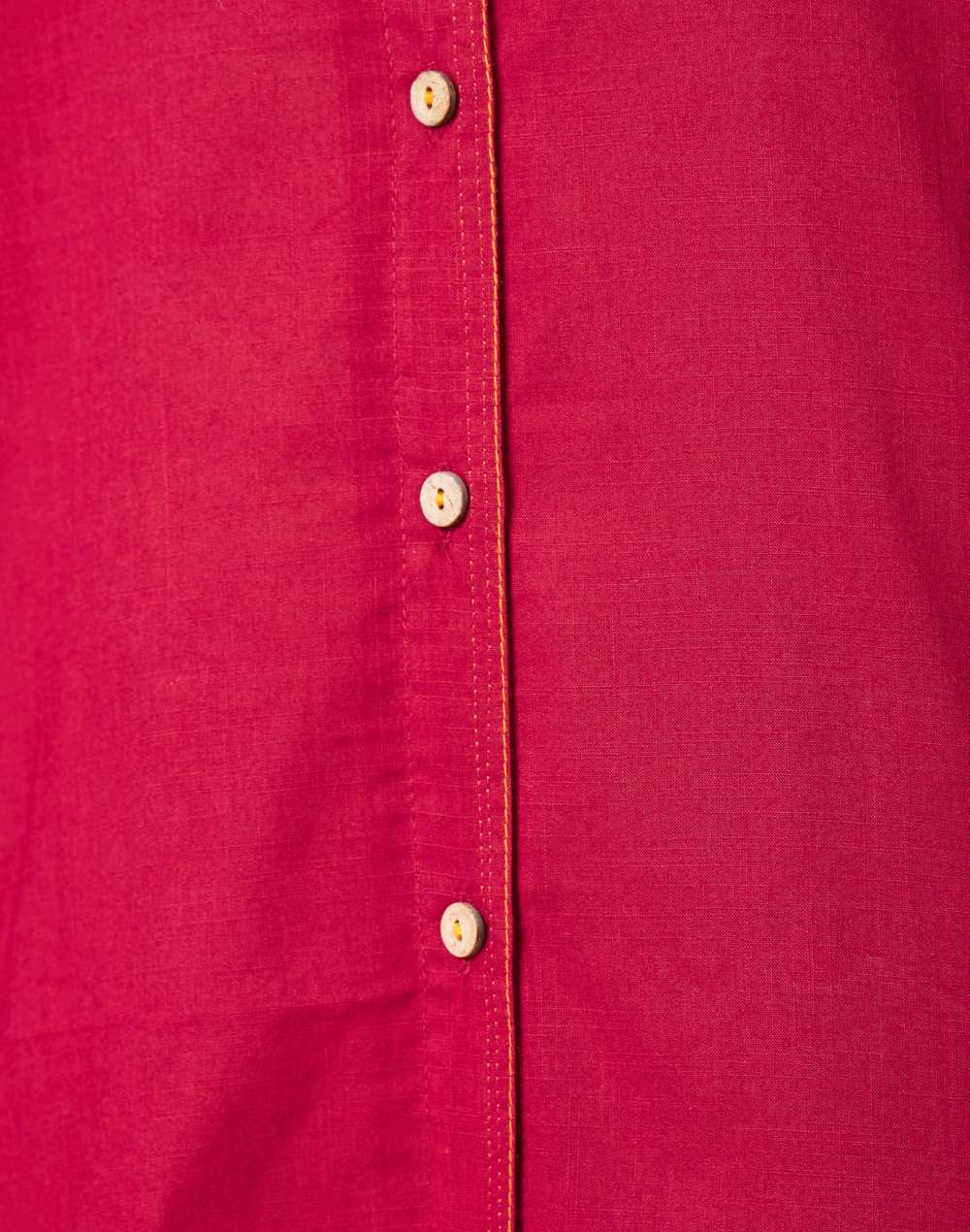 Cotton Front Open Knee Length Kurta