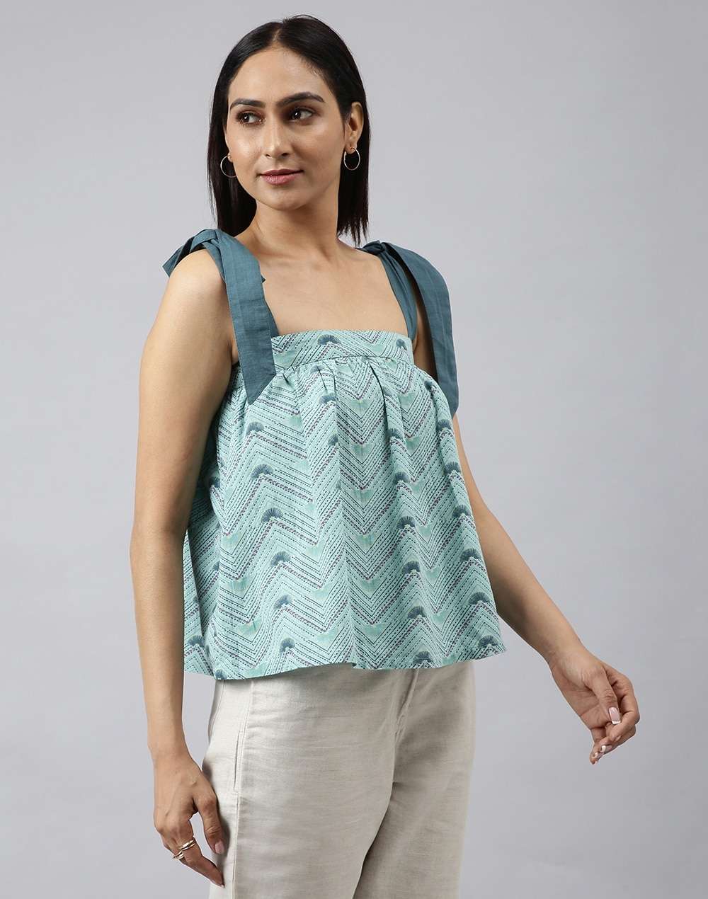 FabNu Cotton Printed Top