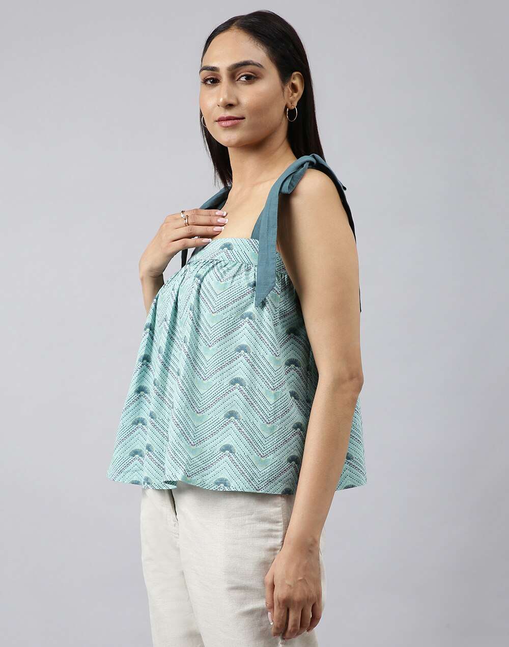 FabNu Cotton Printed Top