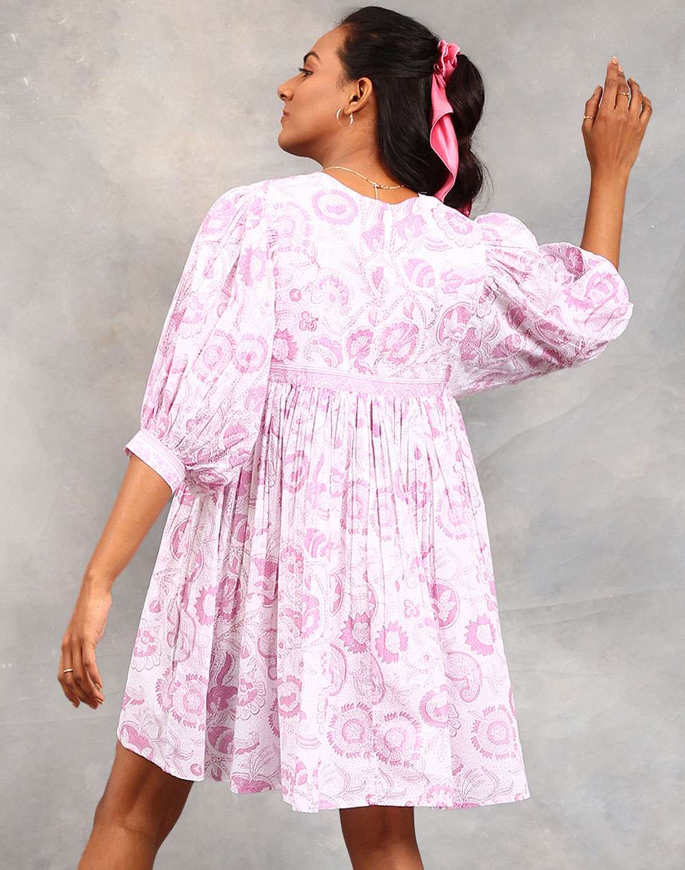 Cotton Gathered Dress