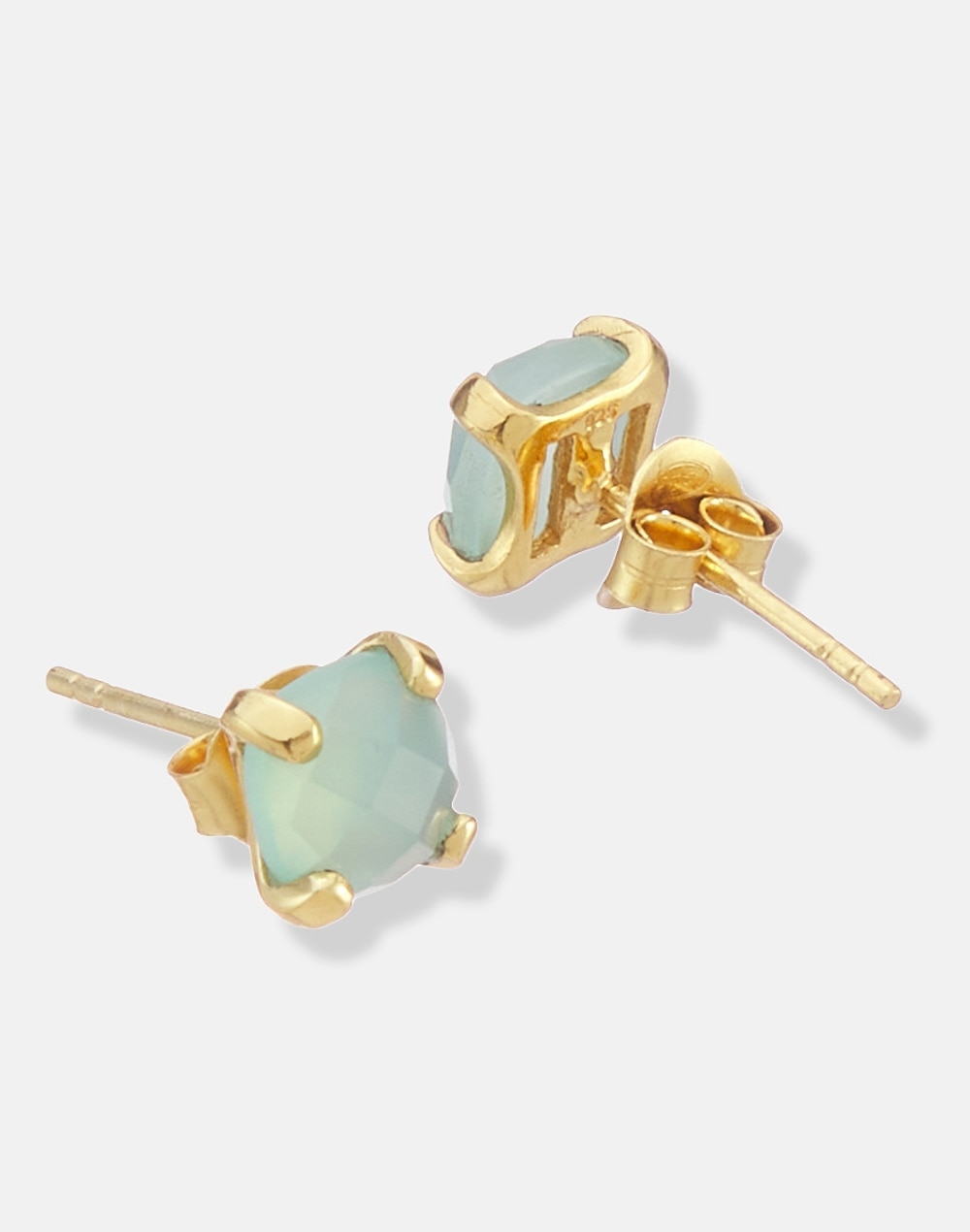 Buy Silver Golden Plated Stud Earrings for Women Online at Fabindia ...