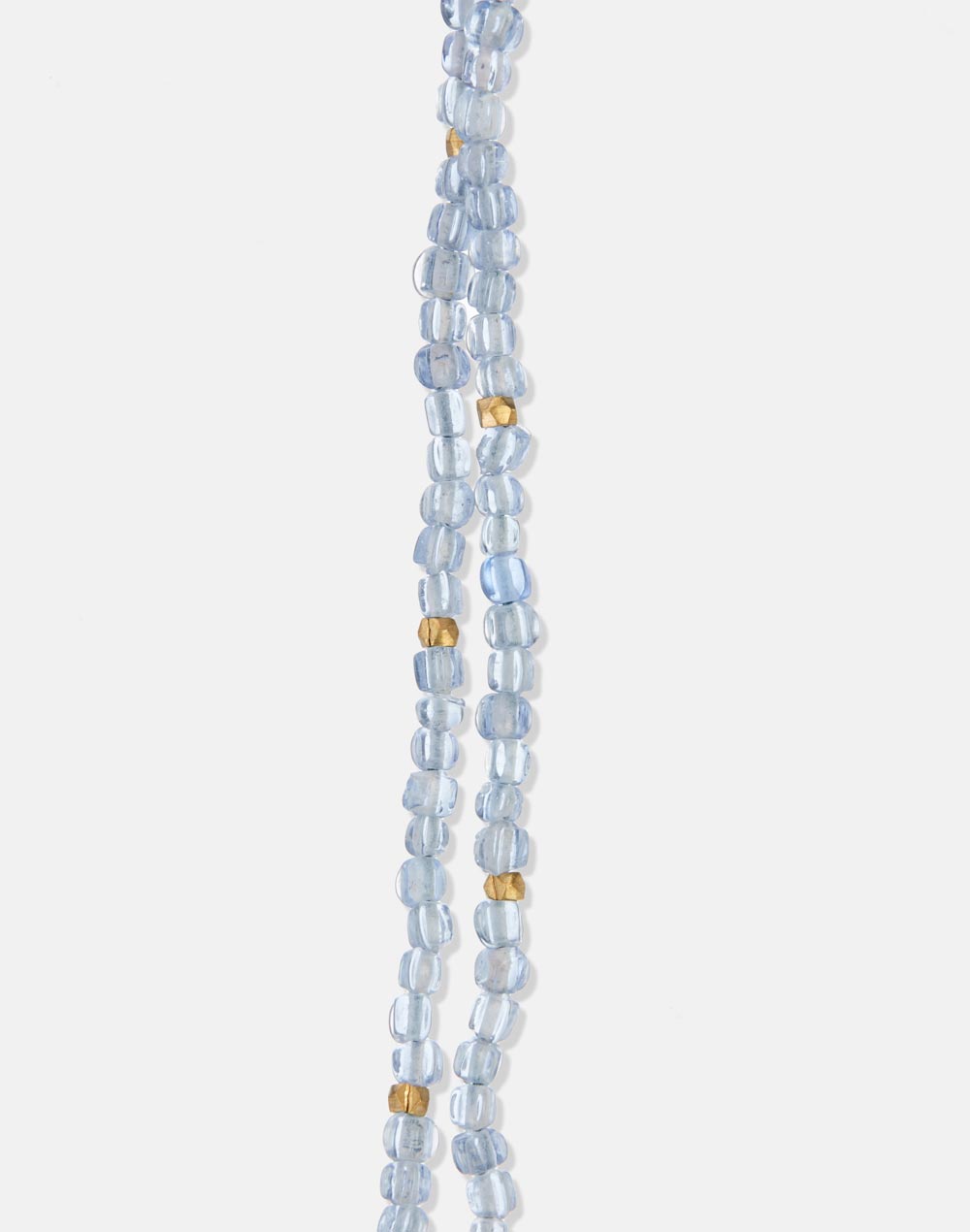 Glass Beads Blue Necklace