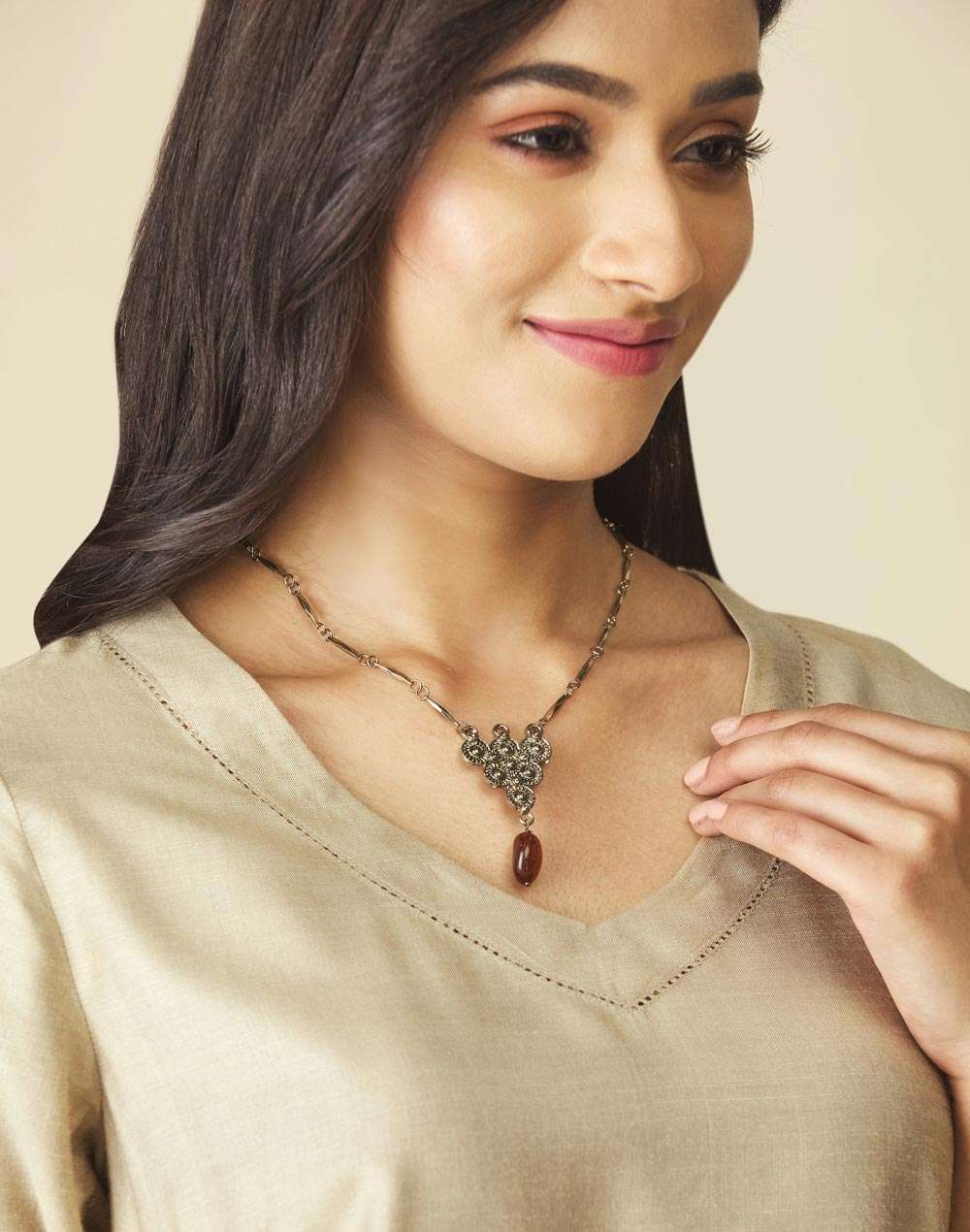 Metal Gold Plated Necklace