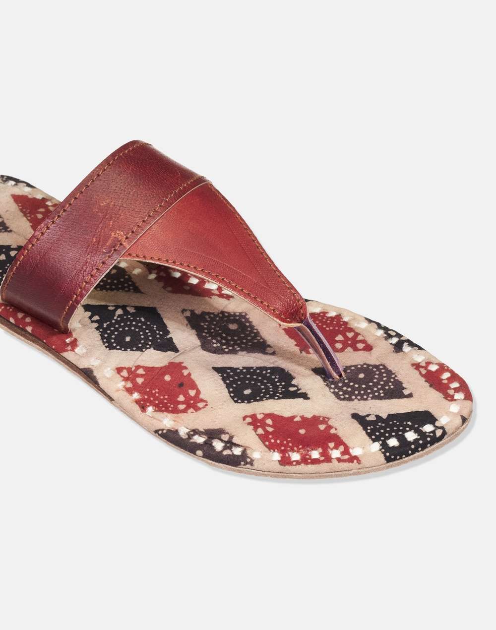 Leather Printed Chappal