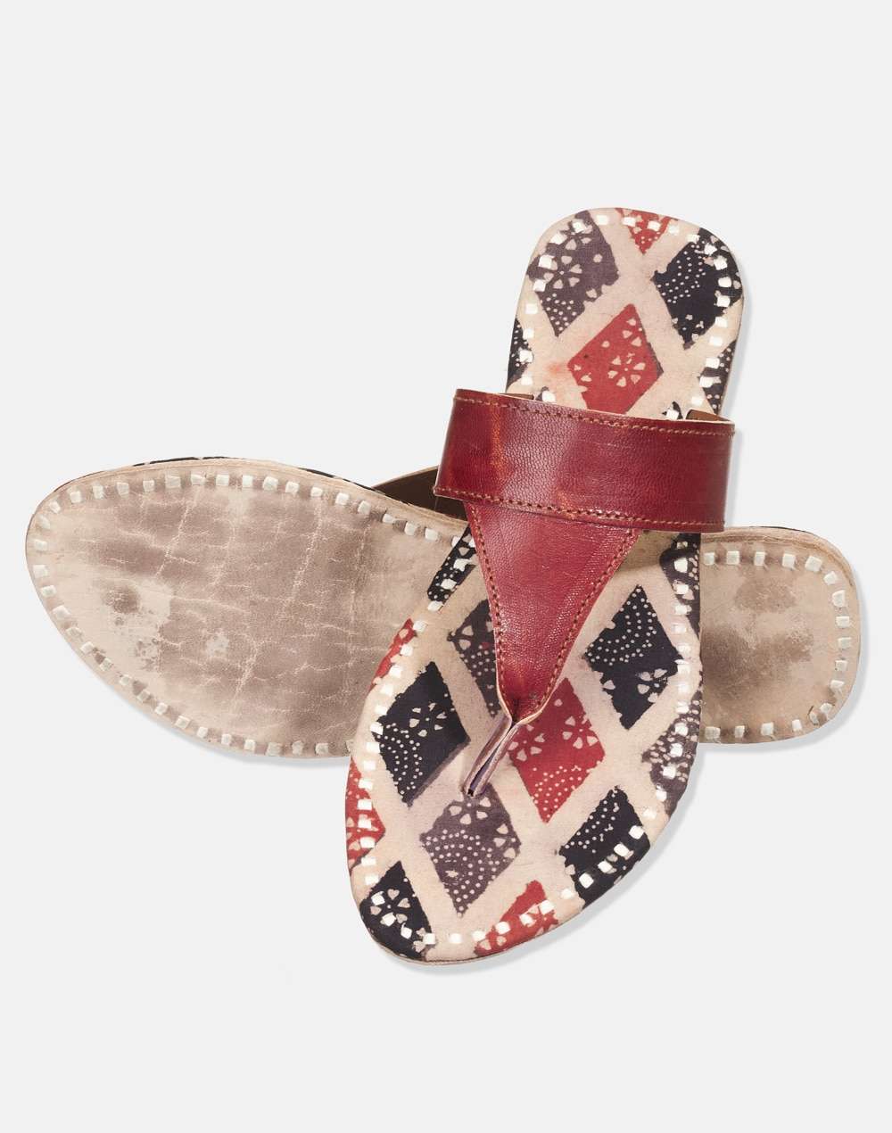Leather Printed Chappal