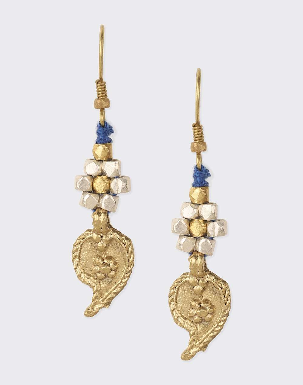 Metal Silver Plated Dangler Earrings