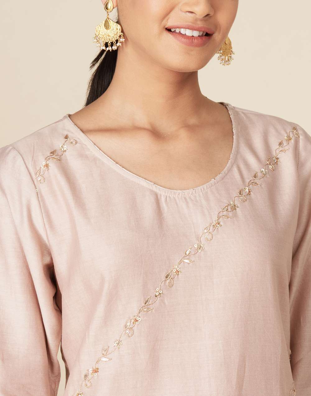 Cotton Silk Embroidered 2Pc Kurta Set